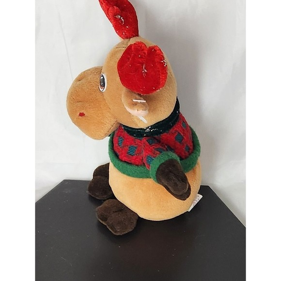 TL TOYS HK LTD Reindeer PLUSH Children’s Christmas Holiday Sweater Scarf Antlers - Picture 6 of 7